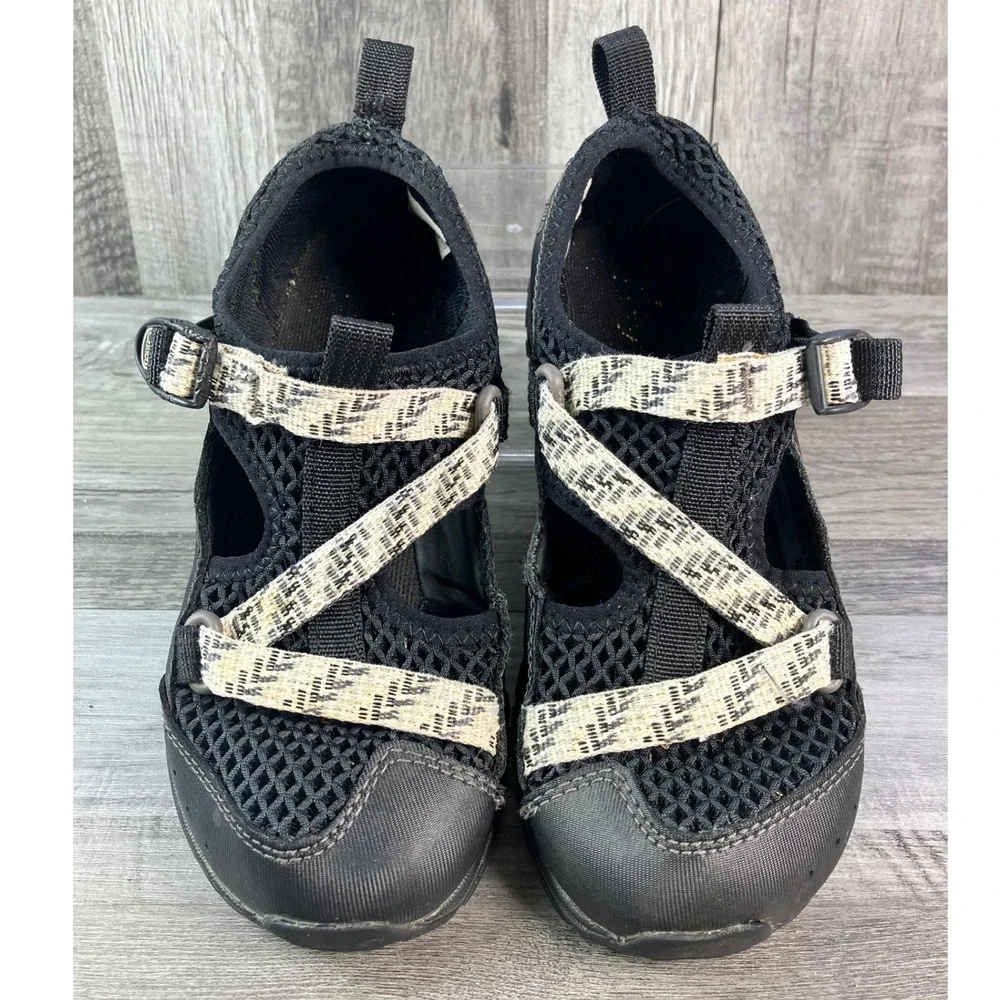 Chaco Odyssey Kids Water Shoes Black Mesh Closed Toe Youth US 1 J180279